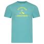 Preview: Unisex T-Shirt SUMMER FEELING Teal Green Neon Yellow Vorderseite